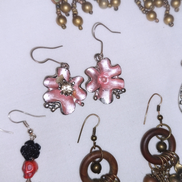 LOT 8 pair earrings - Picture 8 of 8